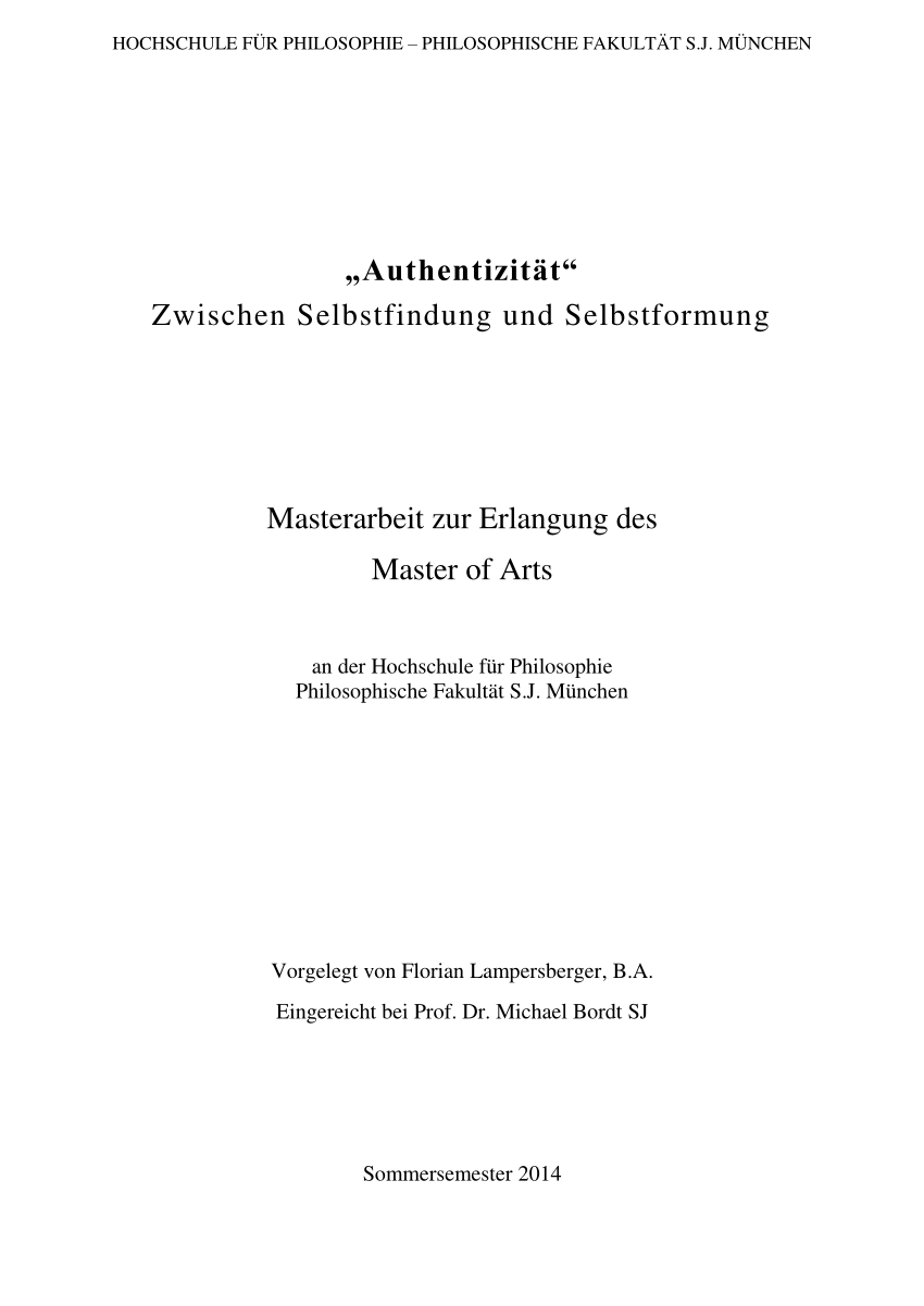 PDF „Authentizität“ Zwischen Selbstfindung und Selbstformung