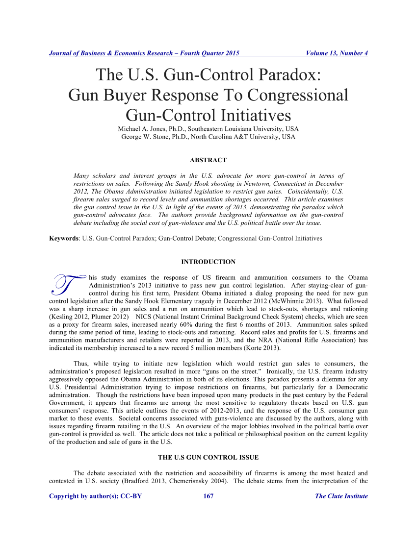 gun control research paper