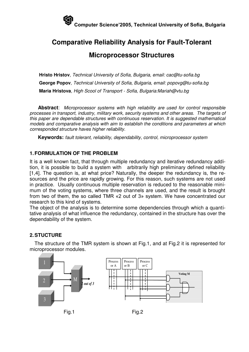 pdf-comparative-reliability-analysis-for-fault-tolerant-microprocessor-structures