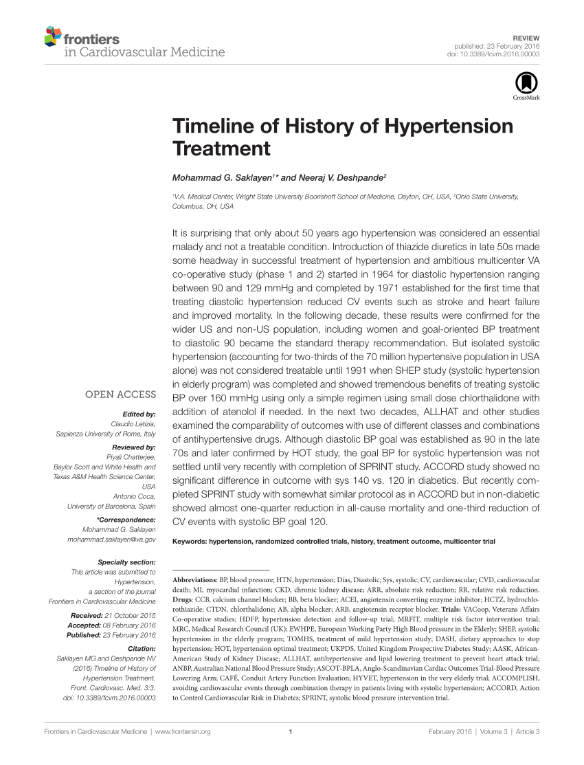 Thresholds for Hypertension Definition, Treatment Initiation, and Treatment  Targets: Recent Guidelines at a Glance