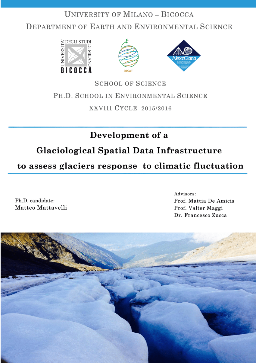 PDF) Develpment of a Glaciological Spatial Data Infrastructure to ...
