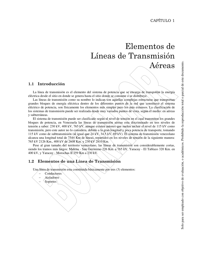 Pdf Capitulo 1 Elementos De Lineas De Transmision Aereas