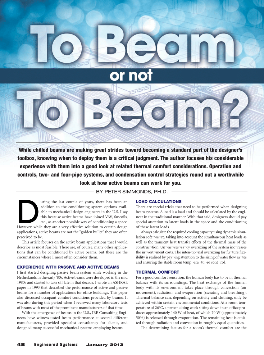 Pdf To Beam Or Not To Beam