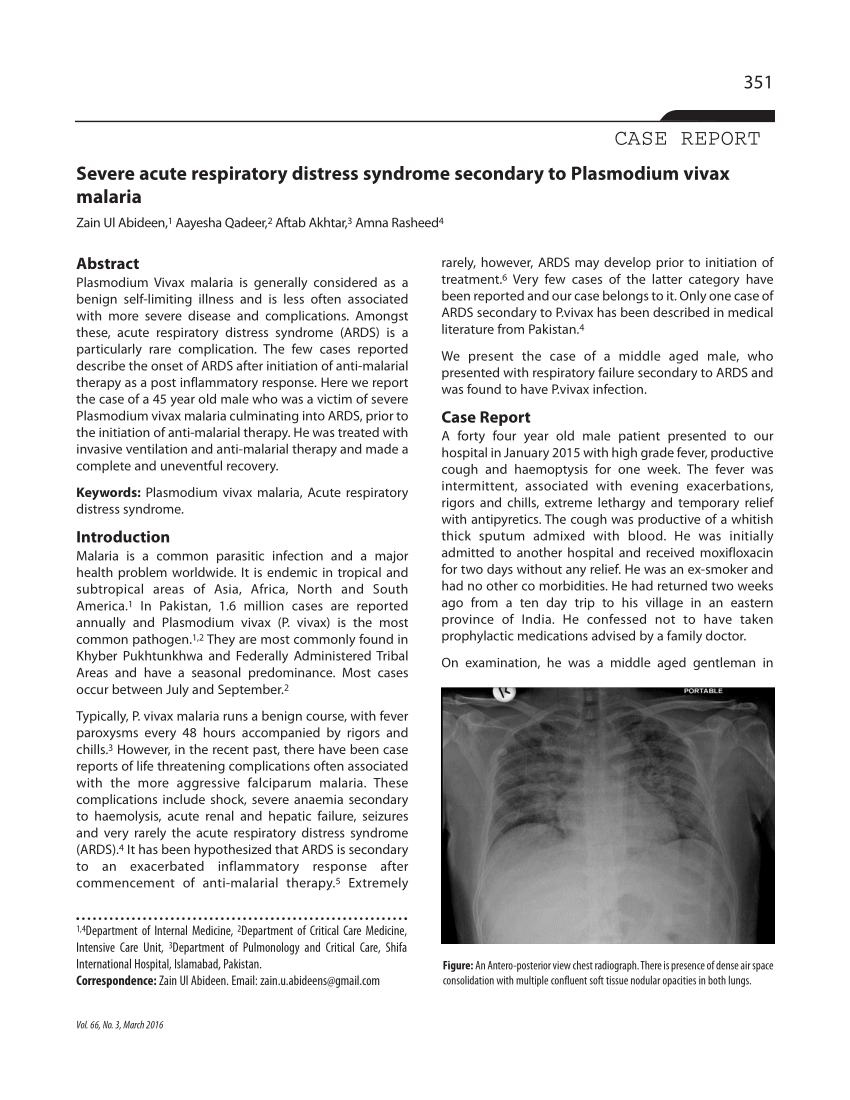 (PDF) Severe acute respiratory distress syndrome secondary ...