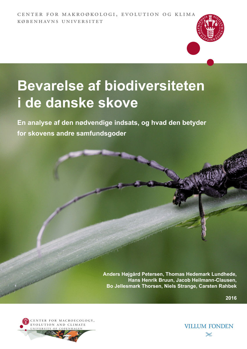 PDF) af biodiversiteten i de danske skove [Conserving Danish forests]
