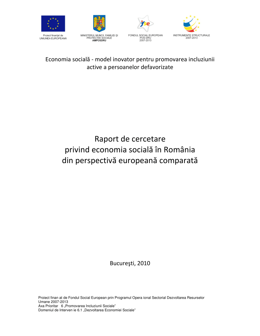 merchant Alert Carelessness PDF) Raport de cercetare privind economia socială în România din  perspectivă europeană comparată