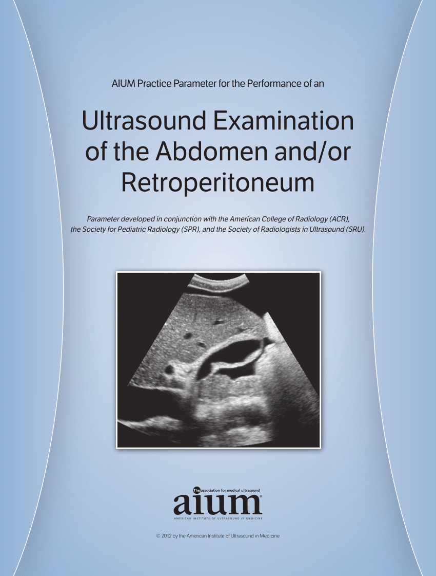 (PDF) AIUM Practice Guideline for the Performance of an Ultrasound