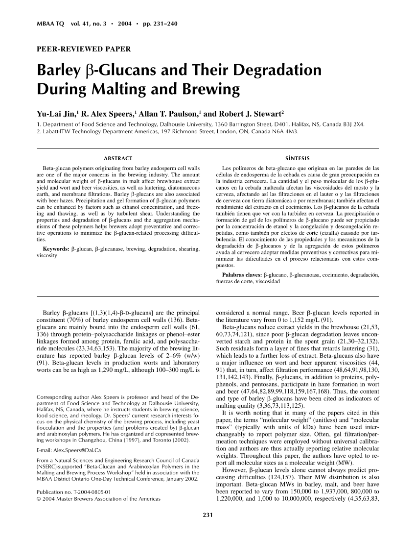 Evaluation of the homogeneity according to the Carlsberg Calcofluor