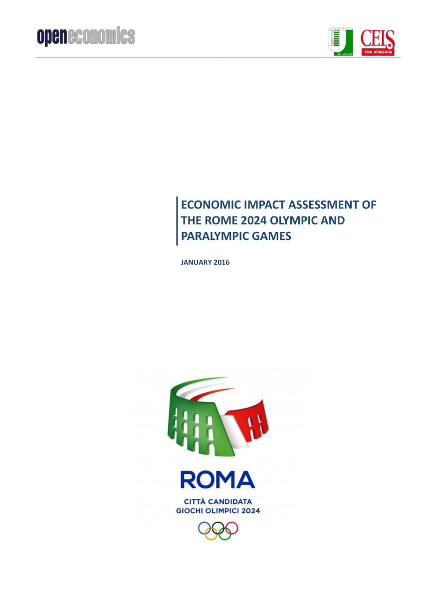 PDF) Economic Impact Assessment of the Rome Olympic Paralympic Games