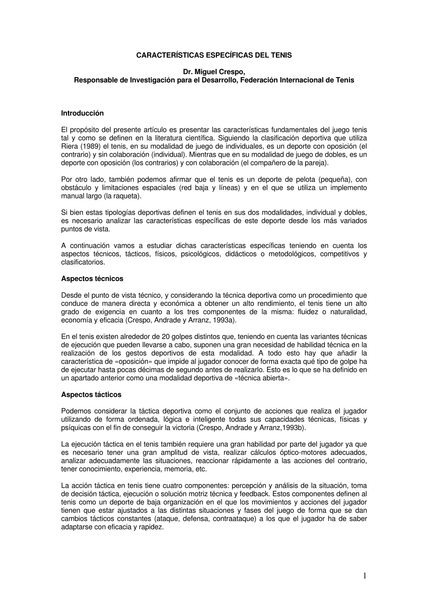PDF) CARACTERÍSTICAS ESPECÍFICAS