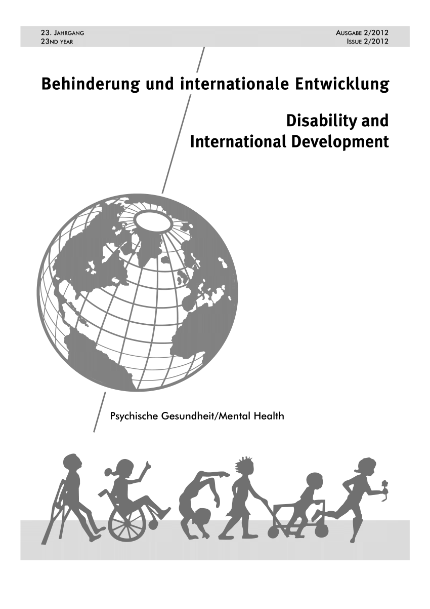 PDF) Mentale Gesundheit und Inclusive Volunteering - Konsequenzen für einen  internationalen Freiwilligendienst