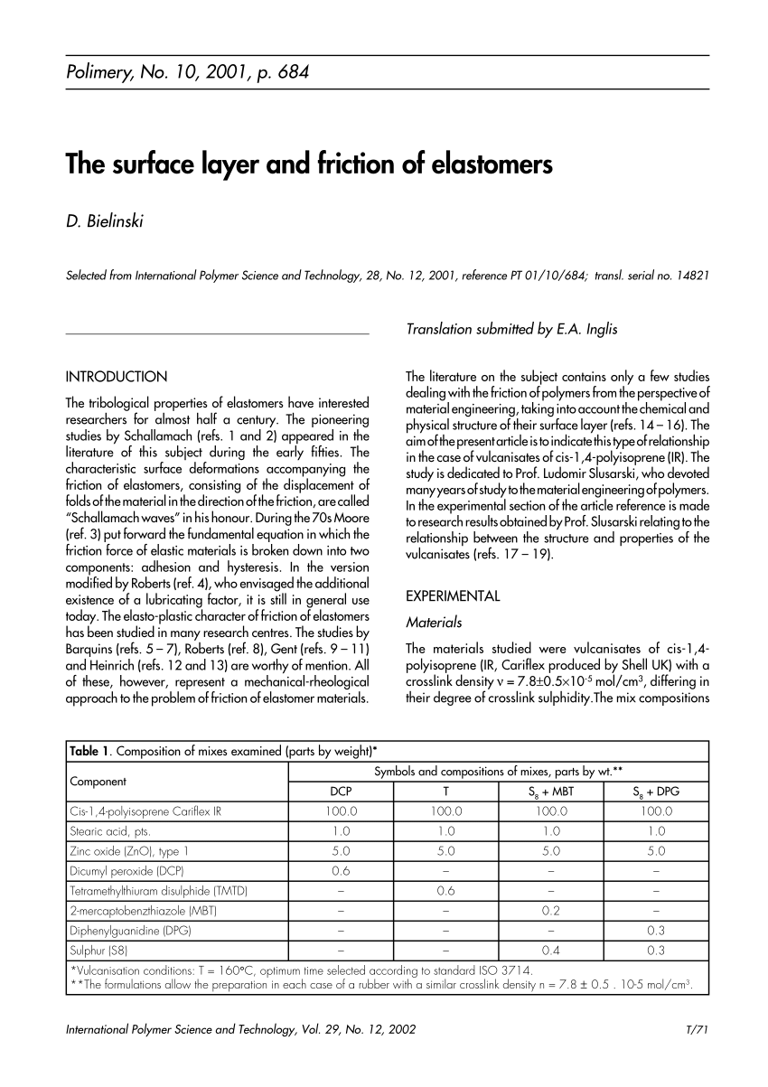 Kinetics of the coefficient of friction of elastomers