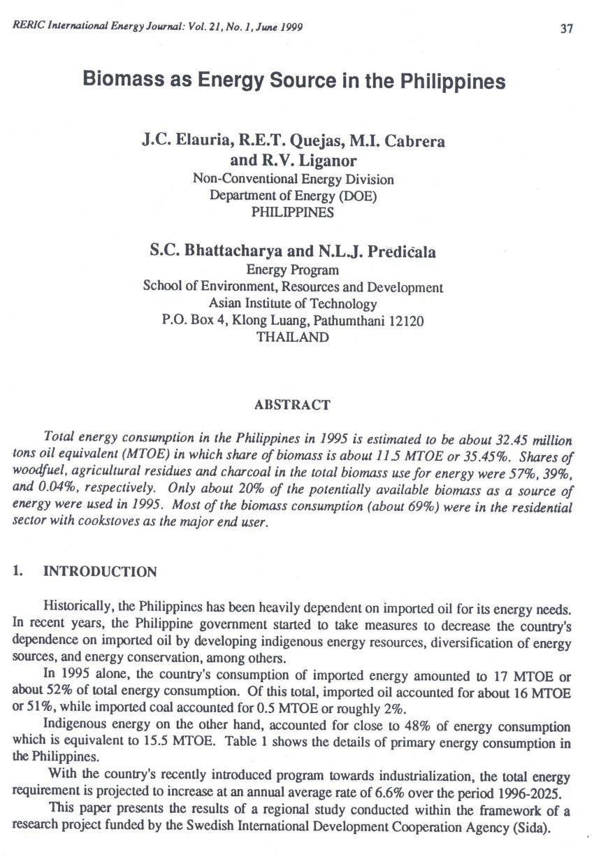 energy conservation in the philippines research paper