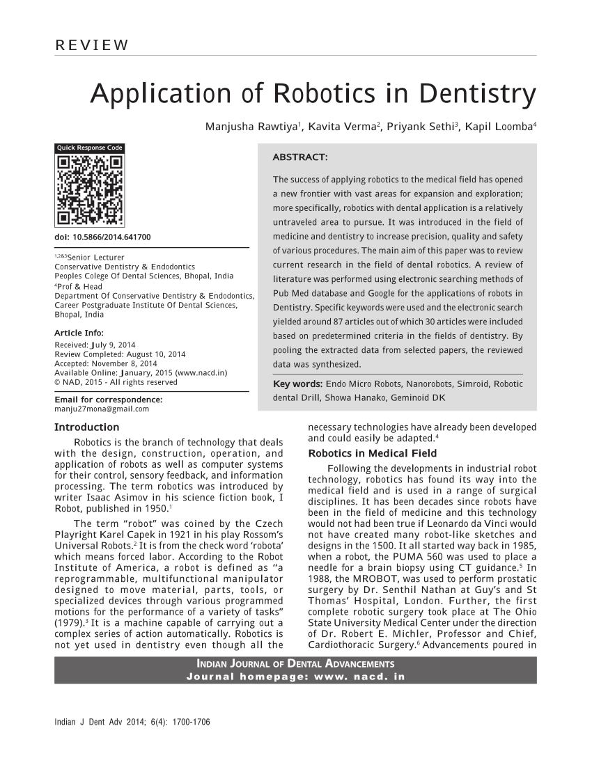 robotics dissertation