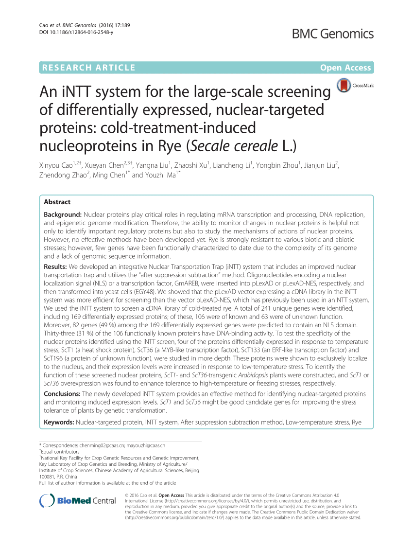 PDF) An iNTT system for the large-scale screening of 