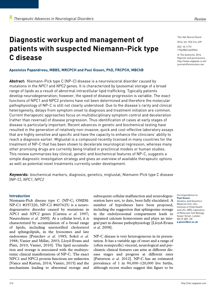 A hopeful therapy for Niemann-Pick C diseases - The Lancet