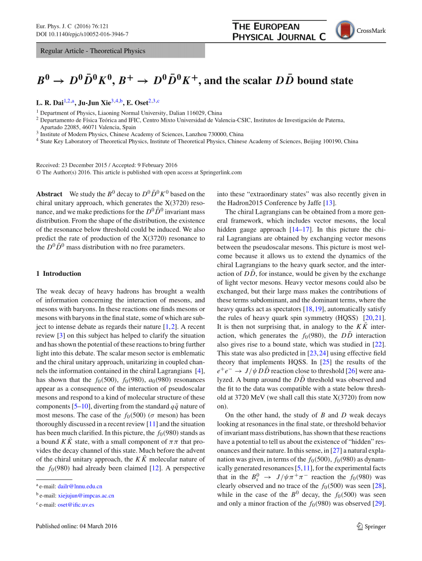 Hadronization Of The C C Pair Into Two Vector Mesons For B S 0 Decay Download Scientific Diagram