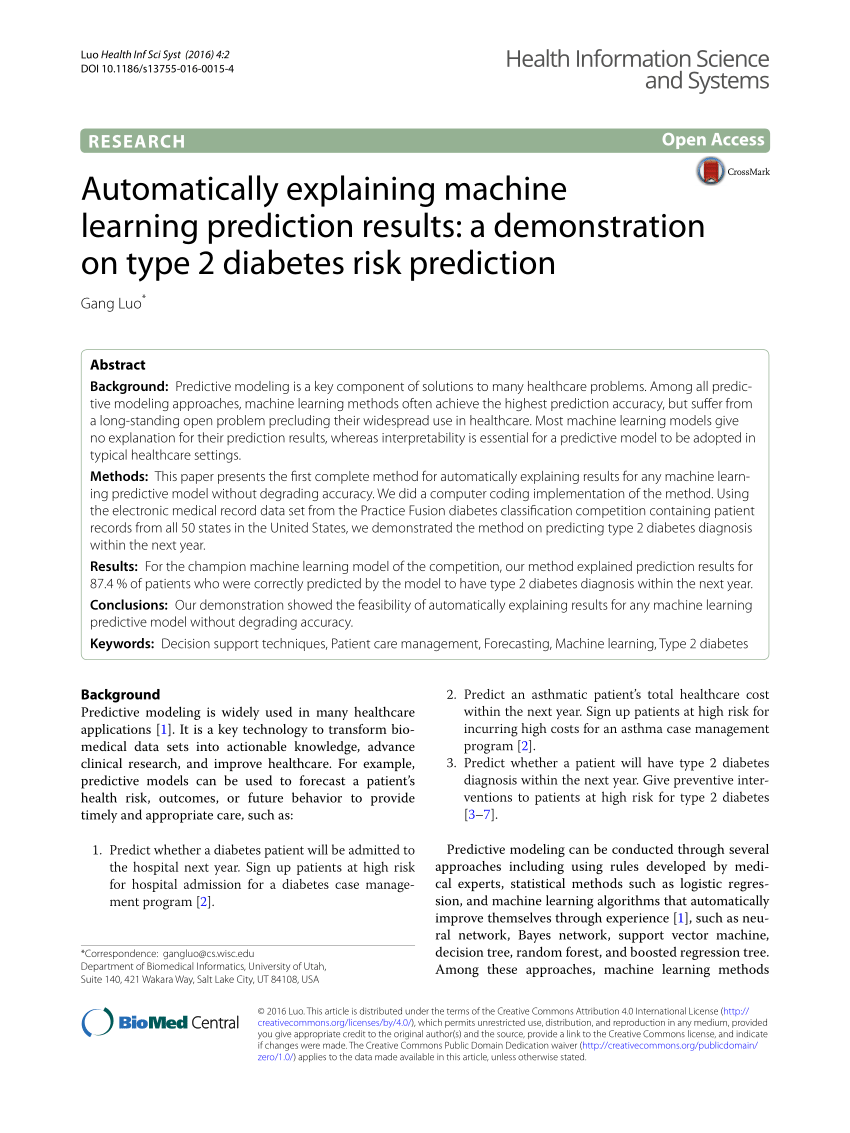 diabetes prediction using machine learning research paper