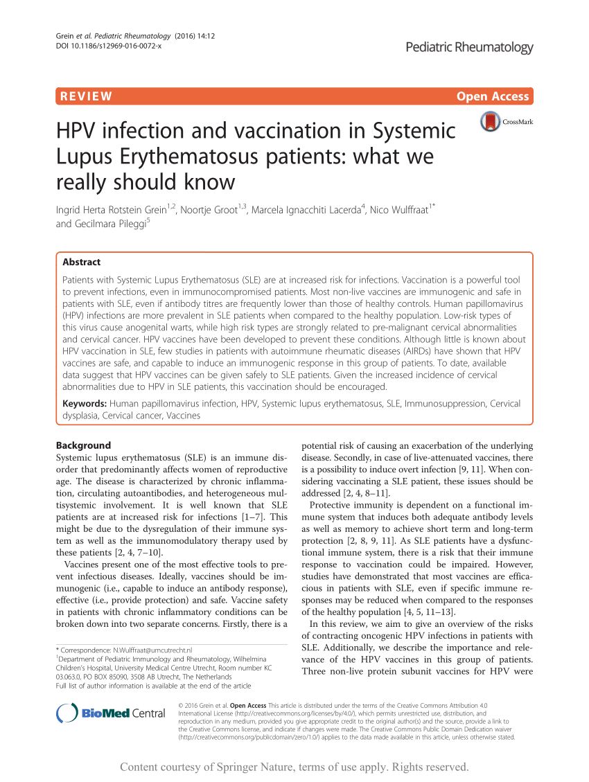 A HPV oltás lehetséges szövődményeiről