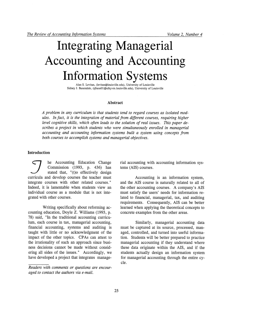 thesis about accounting information system