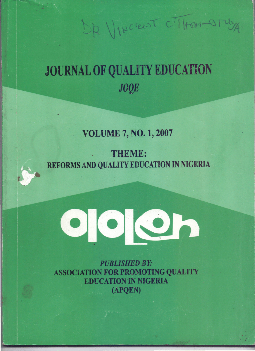 research topics in education in nigeria
