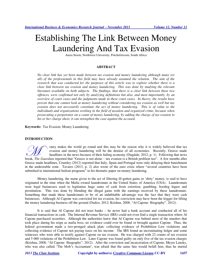 money laundering dissertation pdf