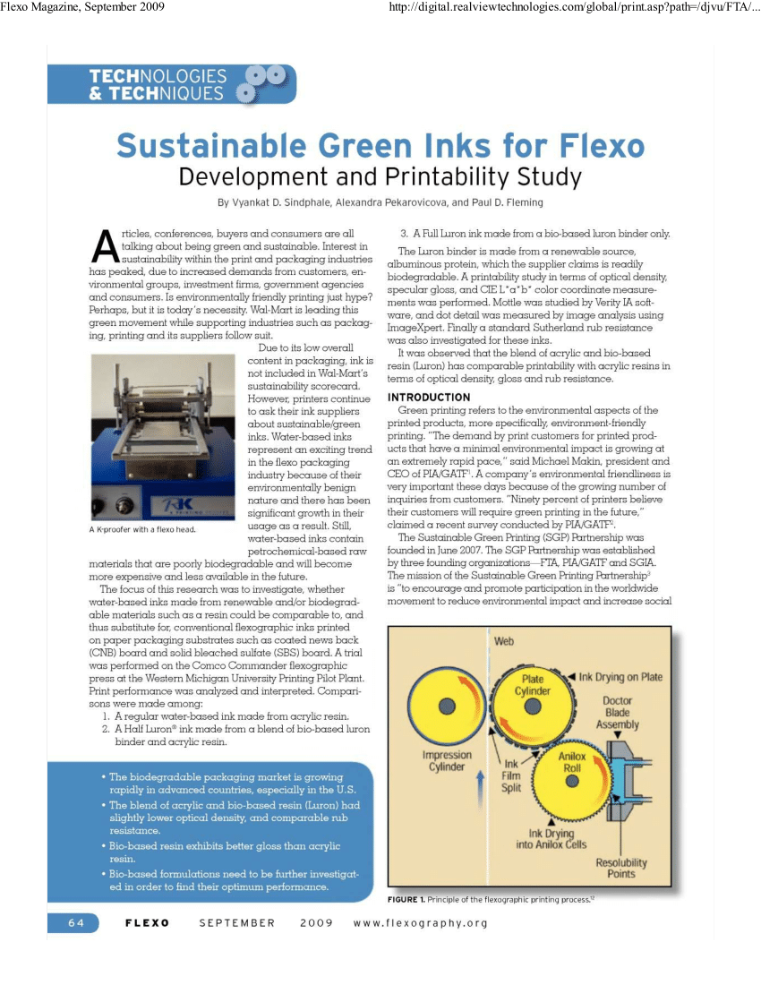 4 Sustainable Inks For Packaging When Printing With Flexo