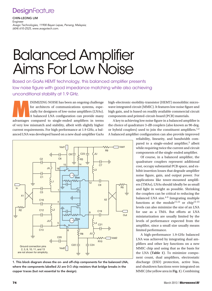 give a presentation on low noise amplifier pdf