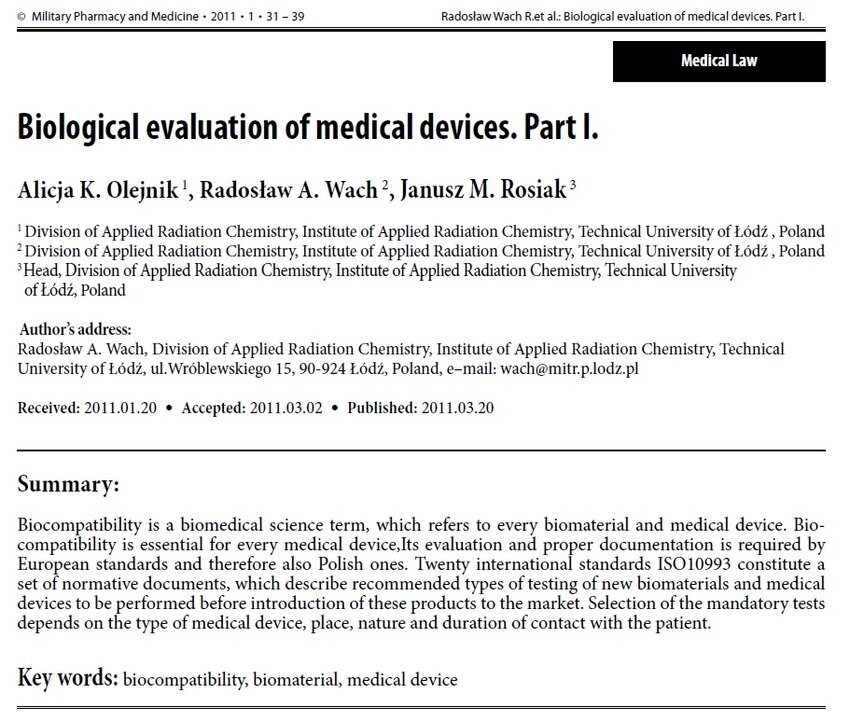 literature review for medical devices
