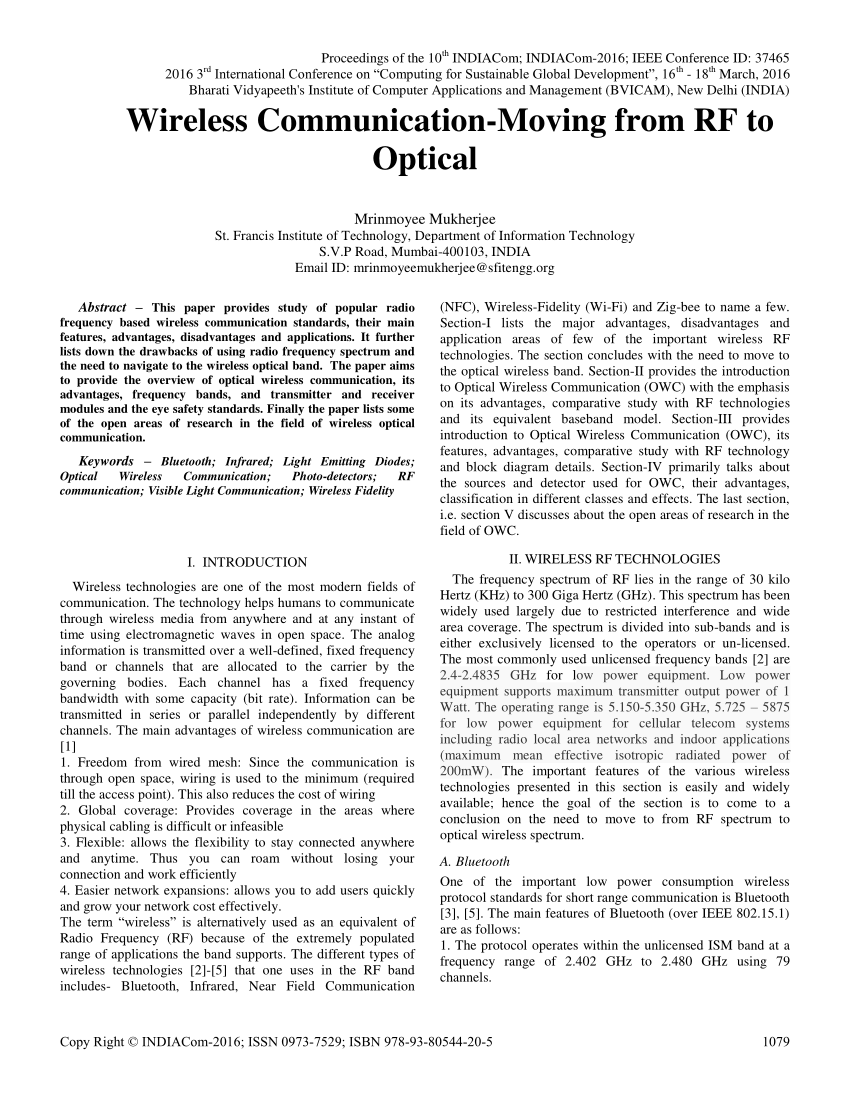 optical wireless communication thesis