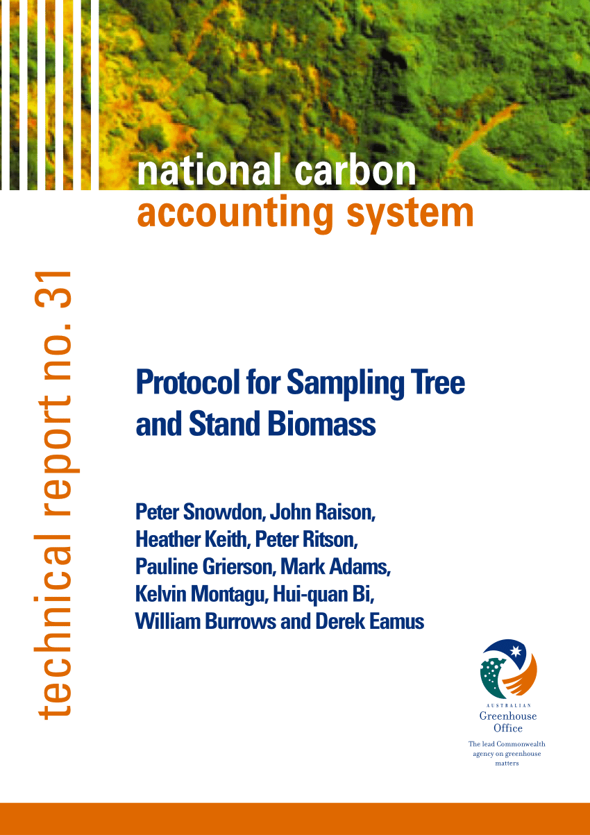 PDF) Protocol for Sampling Tree and Stand Biomass