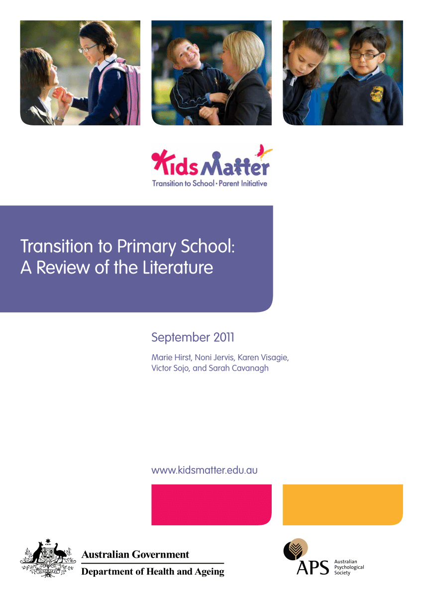 literature review transition from early childhood education to school