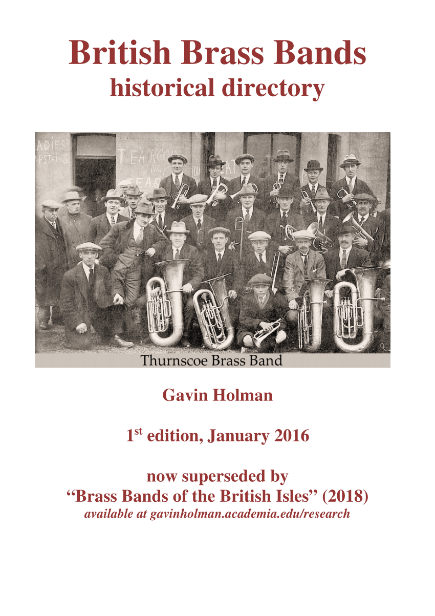 (PDF) British Brass Bands historical directory