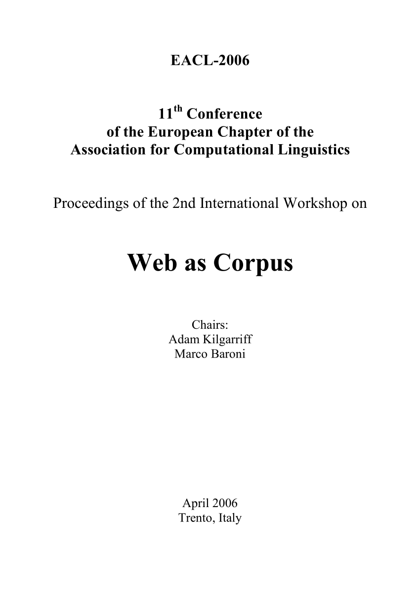 Pdf Web Corpus Mining By Instance Of Wikipedia