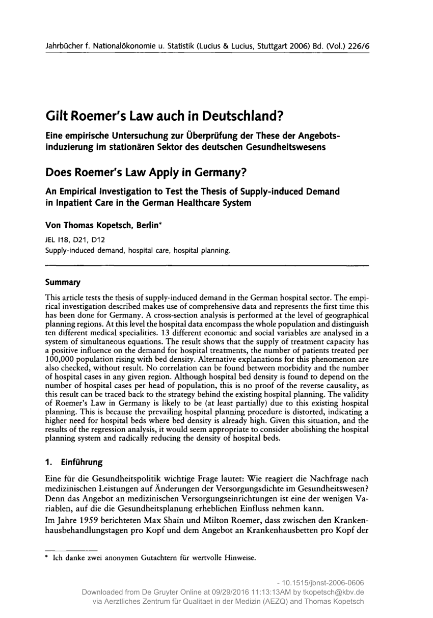 thesis in german