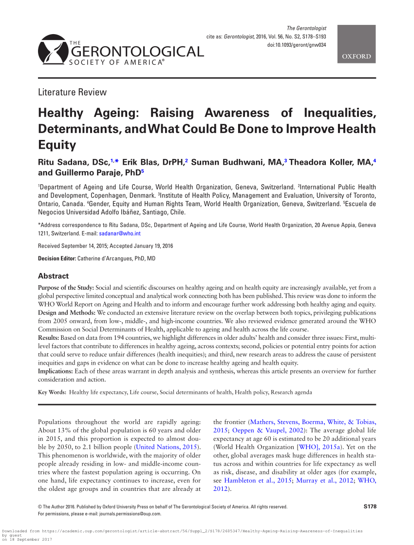 research articles on health inequalities