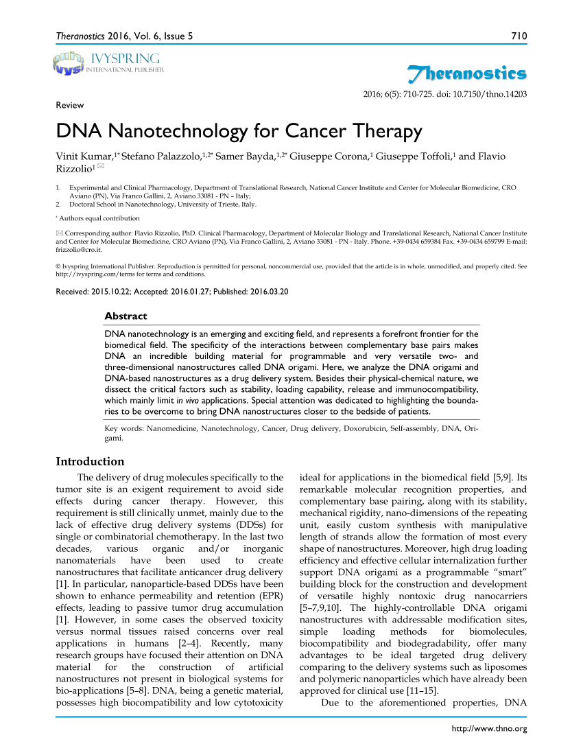 research paper about treatment of cancer