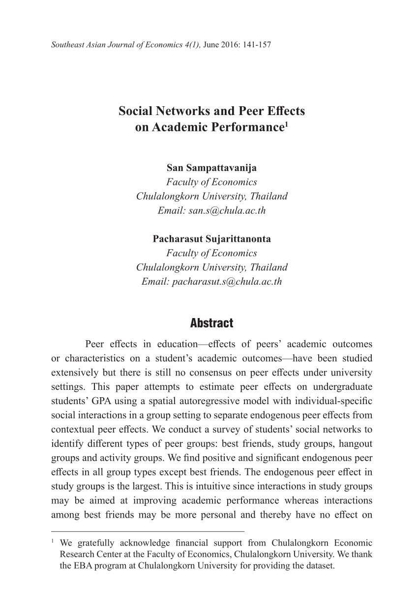 research proposal on effects of social networking