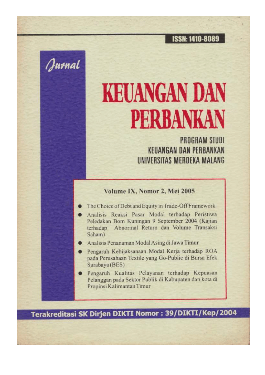 (PDF) JURNAL KEUANGAN & PERBANKAN