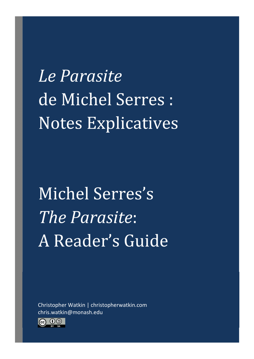 PDF) Michel Serres's The Parasite: A Reader's Guide