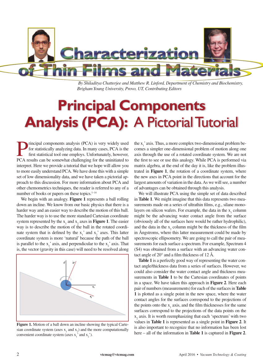 Principal component analysis pdf