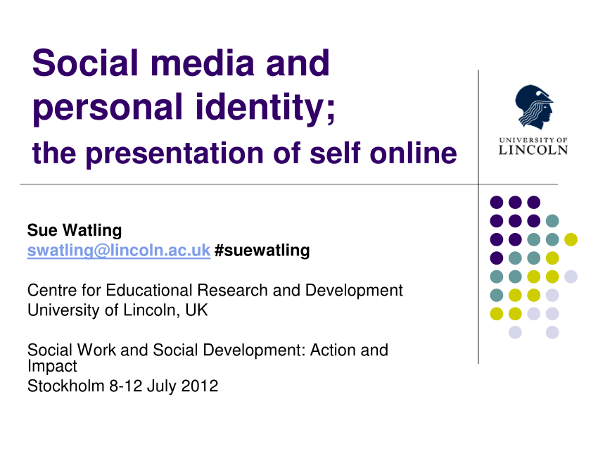 social media self presentation