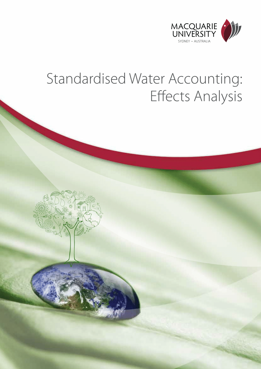 Pdf Standardised Water Accounting Effects Analysis 