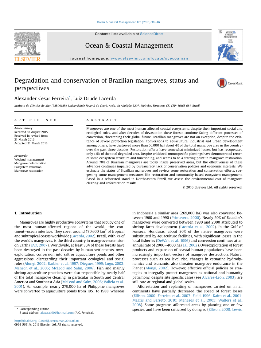 Does mangrove vegetation structure reflect human utilization of ecosystem  goods and services? - ScienceDirect