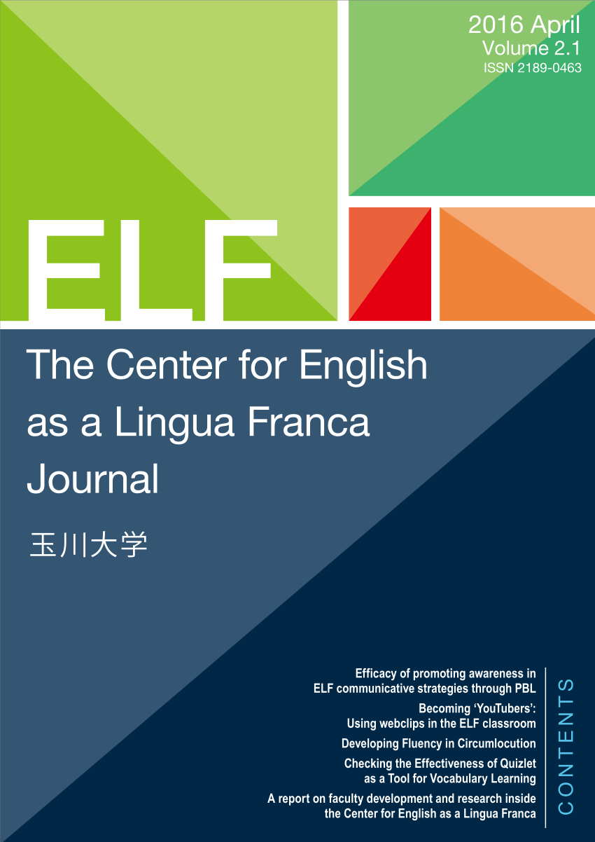 Pdf The Center For English As A Lingua Franca Journal Issue 2 1