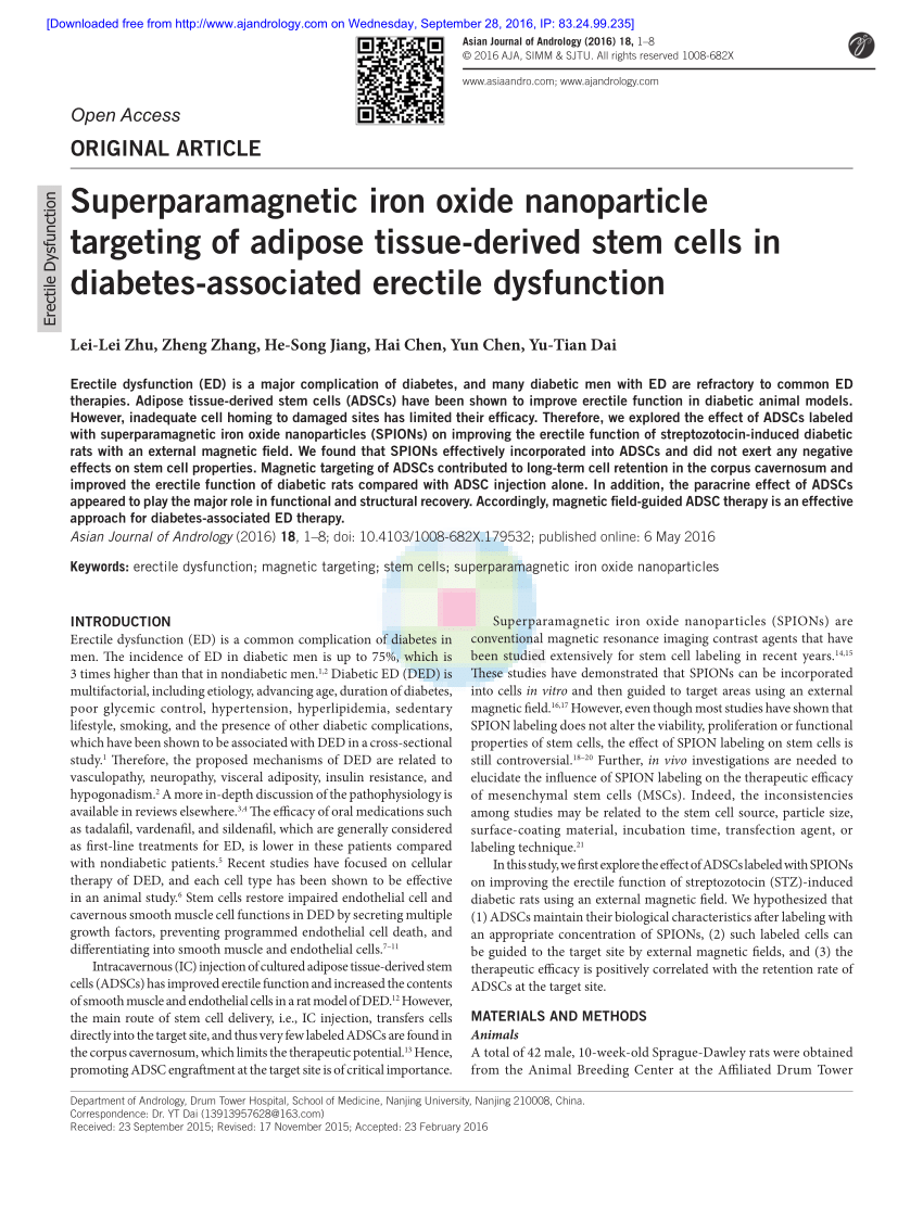 PDF Superparamagnetic iron oxide nanoparticle targeting of