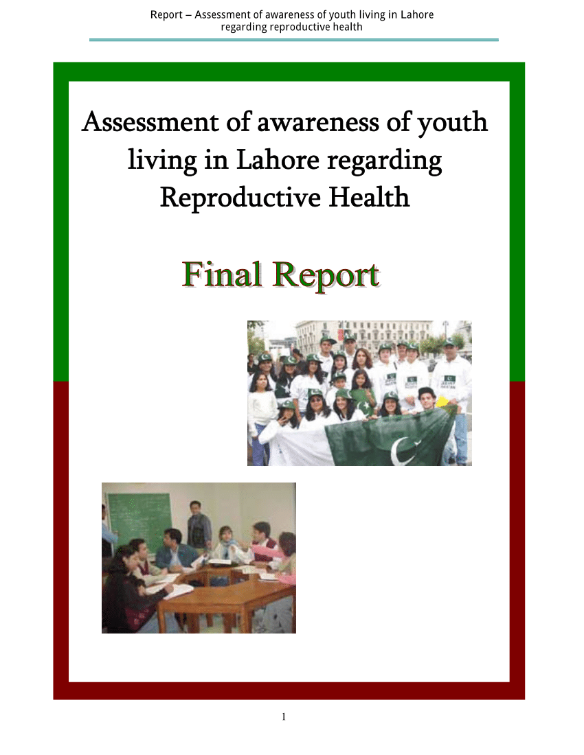 Pdf Awareness Of Youth Living In Lahore Regarding Reproductive Health