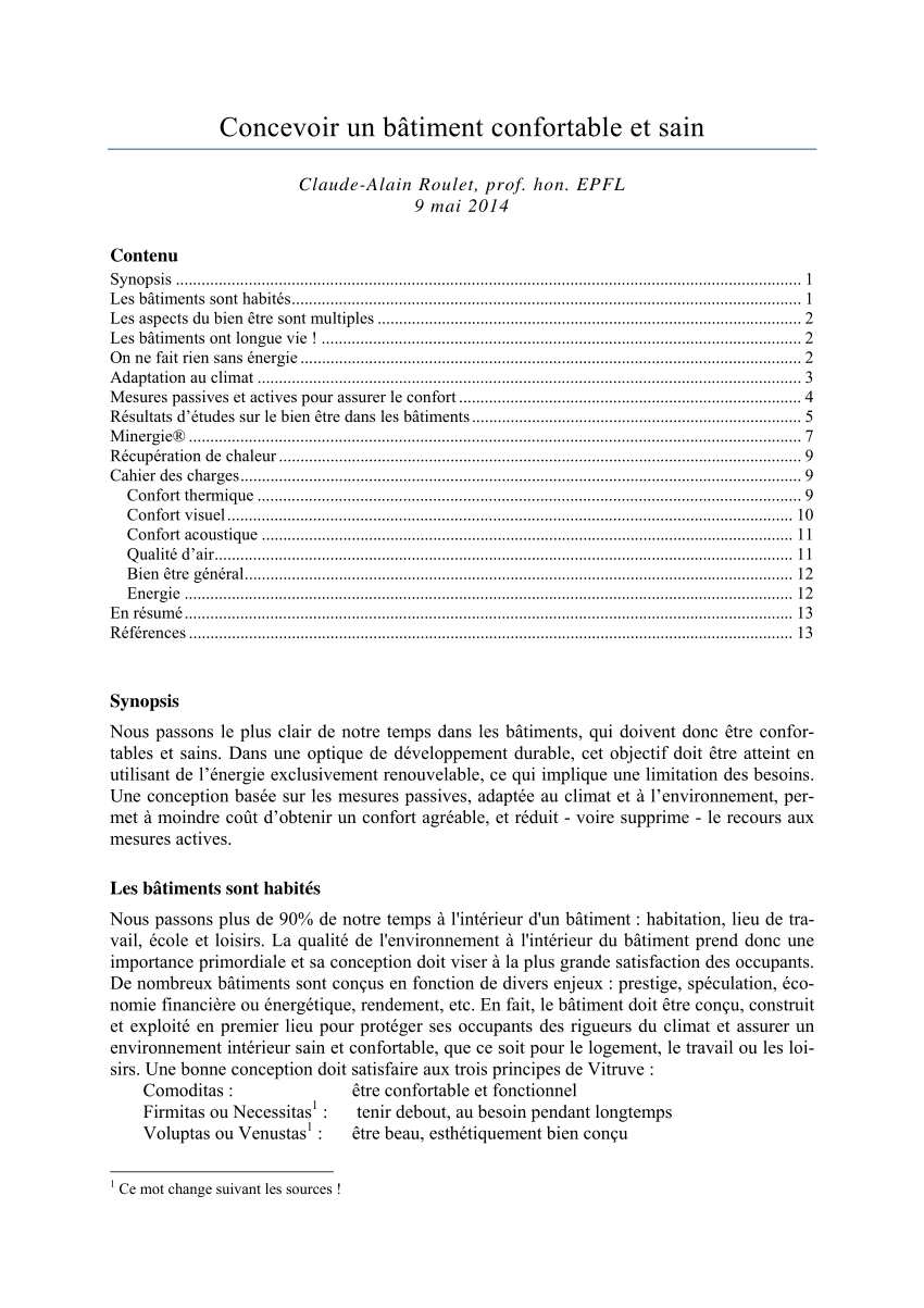 PDF) Eco-confort : Pour une maison saine, confortable et a basse  consommation d'énergie