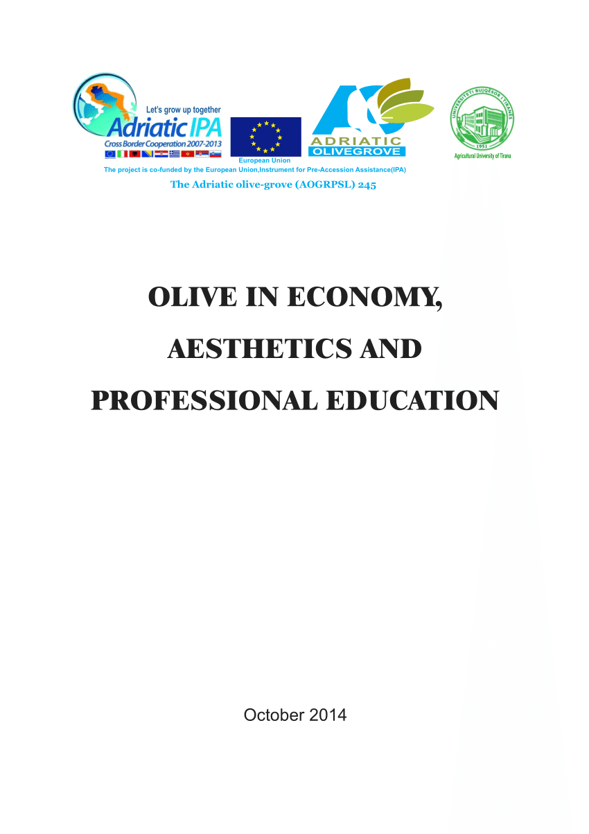 Pdf Olive In Economy Aesthetics And Professional Education