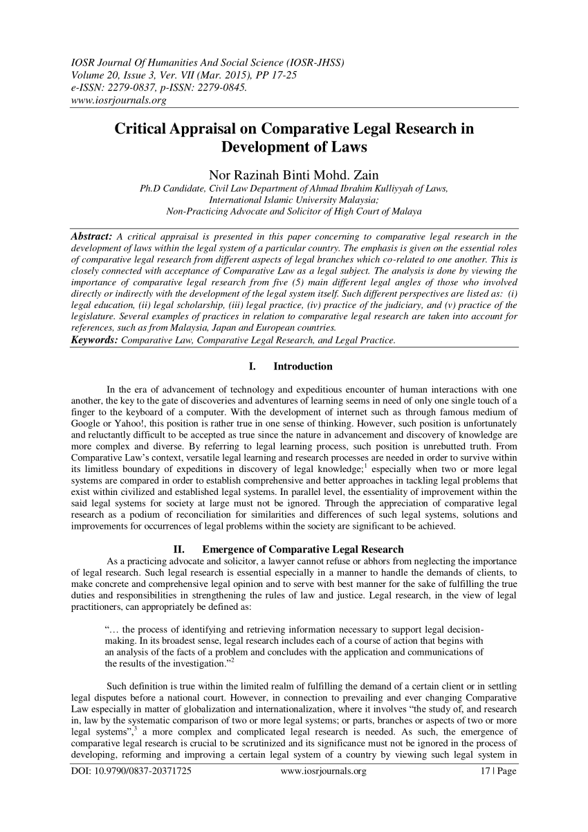 example of a legal research paper